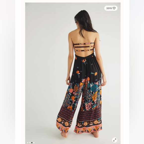 Free People Bali Birds of Paradise Cutouts jumpsuit - Picture 3 of 7